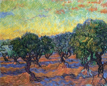  Grove Painting - live Grove Orange Sky Vincent van Gogh